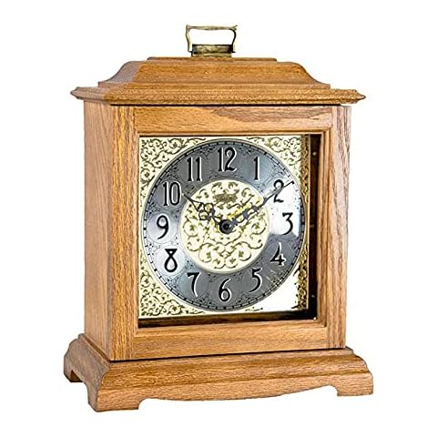 Hermle HNA22518I9Q Austen Light Oak Quartz Mantel Clock Cover