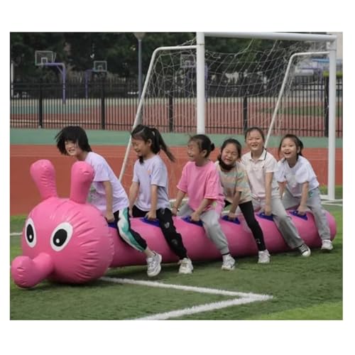 Team Building Games for Teens Adults, Field Day Outdoor Activities Dragon Boat Group Collaboration Game for Schools Corporate Events(Pink,4 Seats/L-3M)