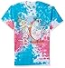 Nickelodeon Men's Ren & Stimpy Short Sleeve Graphic T-Shirt, Red Tie Dye, L