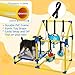 KAINUM Puppy Play Gym with Hanging Toys, Dog Indoor Jungle Gym as Activities Center for Puppies, PVC Frame with 8 Enrichment Toys for Small Dogs Kitten and Other Pets