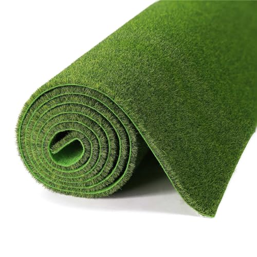 Evemodel CP415GG Artificial Model Grass Mat Trains Grass Green 40 x 99cm or 16"x 38"for Decoration Craft Scenery Model DIY (5mm(0.19inch))