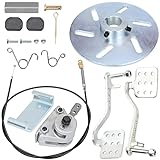 GREHUA Go Kart Brake Kit Compatible with Manco 9598 9597 Carter Yerf Dog, Mechanical Disc Brake Caliper with Go Cart Pedal kit for Predator 212 196cc 6.5hp Go Kart Parts with Bracket