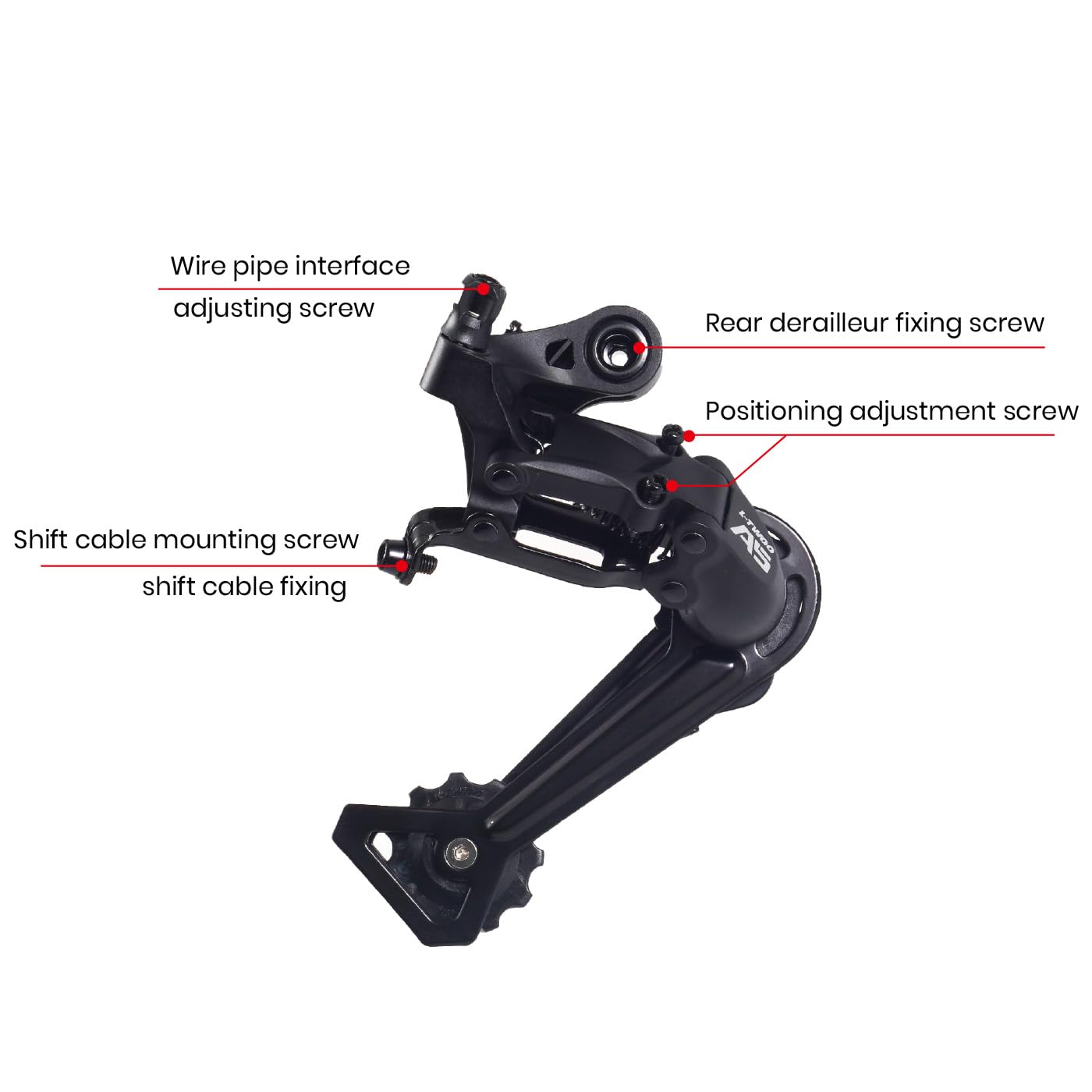 Deragliatore posteriore CNC 9 velocità Direct Mount/Hanger Mount per Shimano/sram