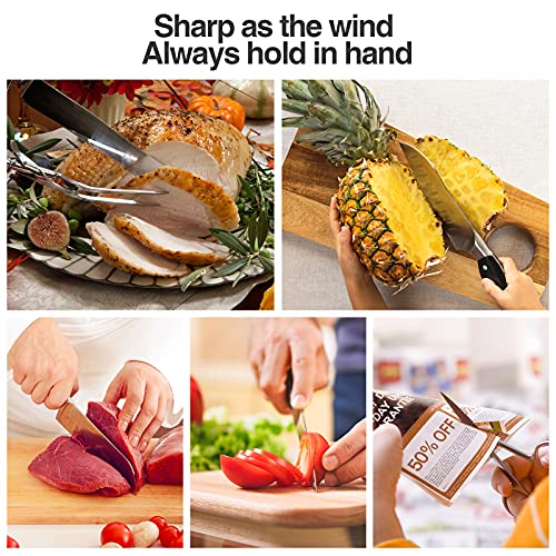 Narcissus Electric Knife Sharpener, Professional Knife Sharpener For Home, 2 Stages For Quick Sharpening & Polishing, With Scissors Sharpening, Blue #TOP1