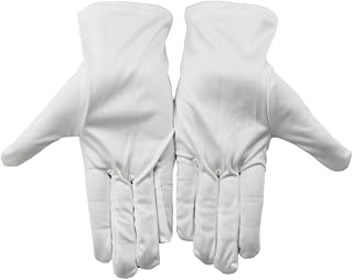 Cabilock 24 Pares Guantes sin polvo cubierta protectora -Guantes de tela guantes de fibra ultrafina blanco