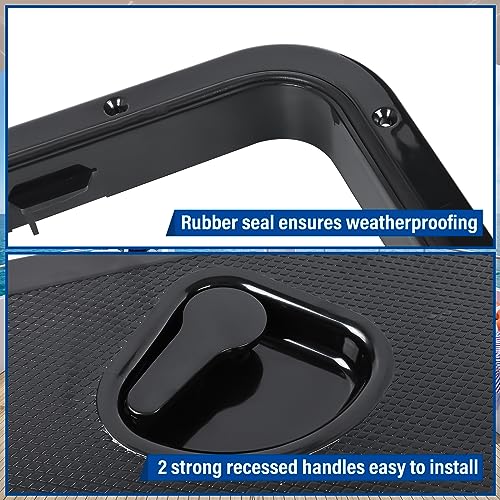Image of NovelBee Marine Deck Access Hatch,Boat Hatch Lid 23.9 inch x 9.5 inch for Marine Caravan RV