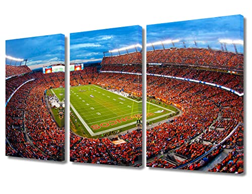 Denver Soccer Canvas Wall Art 24x36 Broncos Stadium Poster