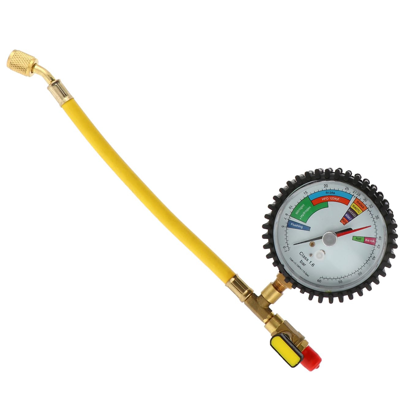Generic Nitrogen Pressure Test Gauge for Automotive Household Air Conditioning Refrigeration Gas Pressure Tester with Sturdy Dial HVAC Manometer for Ac Leak
