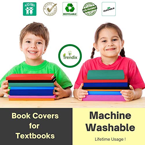 White Book Covers for Textbooks Stretchable Hardcover 2022 Latest Version XL Jumbo Size Fabric Bookcover Socks Protector Sox Jacket Cloth Durable School 9"x11" Binder Machine Washable BookJackets
