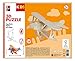 Marabu 317000000001 - KiDS 3D Holzpuzzle Doppeldecker, mit 25 Puzzleteilen aus FSC-zertifiziertem Holz, ca. 21 x 9 cm groß, einfache Stecktechnik, zum individuellen Bemalen und Gestalten