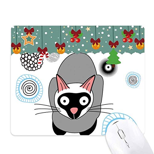Tapis de Noël siamois chat imprimé cadeau idéal pour bureau informatique