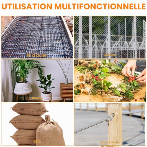ANBEEISS 250 Pcs Fils de Liaison Galvanisés, 1x140 mm – vue 5