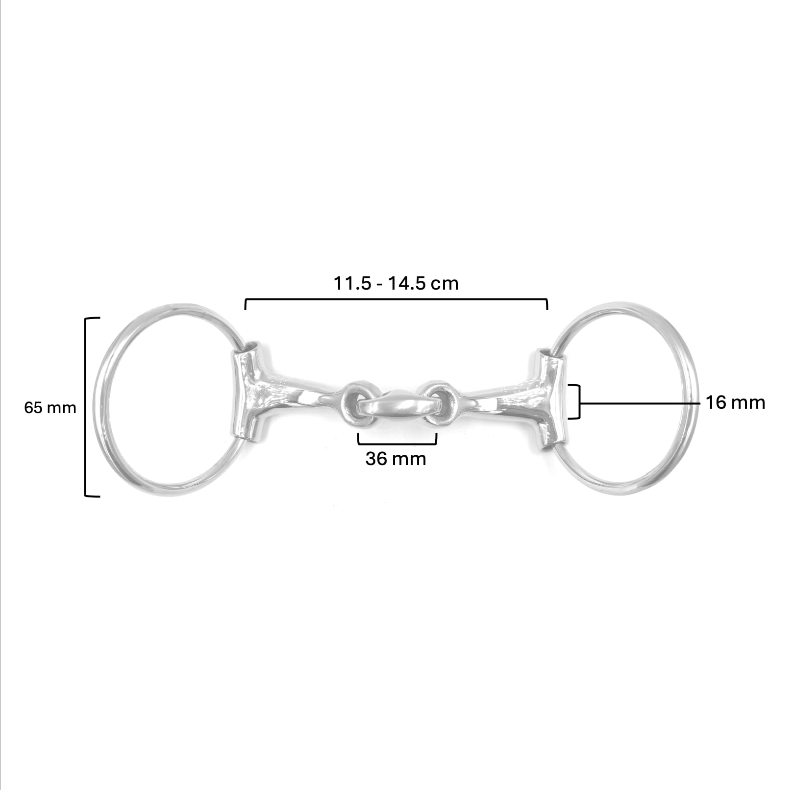 ES0094 ErgoBit Blockiert Wassertrense Edelstahl 65mm/16mm, 12.5 cm