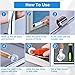 Window Screen Repair Kit Mesh Screen Spline Roller Repair Tools Kit with Screen Installer Clips, Metal and Plastic Spline Fixing Tool Kit for Window Screen