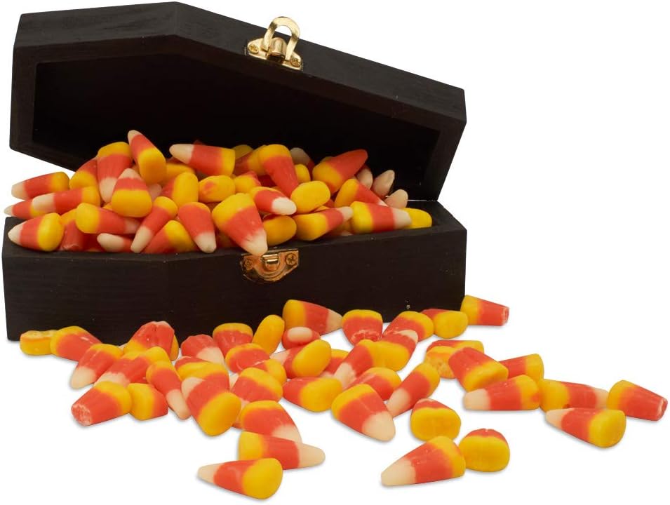 Halloween Coffin Treat Boxes 6 inch, Pack of 12 Wood Coffins for Crafts, Party Treat Trays, and Mini Coffin Décor, by Woodpeckers