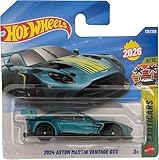 Hot Wheels - 2024 Aston Martin Vantage GT3 - Exoticars 9/10 - JJH55 - Short Card - türkiser Supersportwagen - Mattel 2026 (125/250) - 1:64
