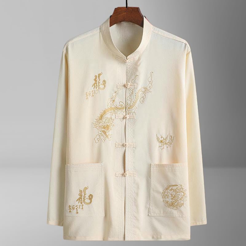 Chemise Hanfu homme idéale pour méditer et pratiquer le Tai Chi au printemps - 2