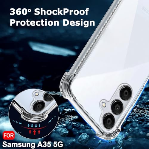 Image of TheGiftKart Transparent Crystal Clear Back Cover Case for Samsung Galaxy A35 5G | Shockproof Soft TPU Case | Cushioned Edges for Ultimate Protection Back Cover Case (TPU, Transparent)