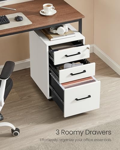 Image of SONGMICS File Cabinet with Lock, 17.7 x 14.4 x 23.6 Inches