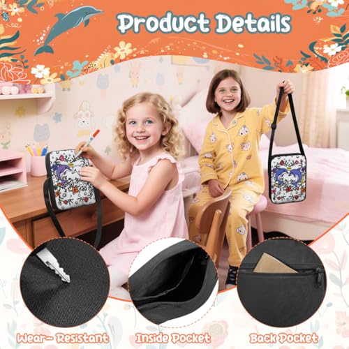 Color Your Own Bag Doodle Animals Coloring Crossbody Bag for Girls with 8 Pcs Markers4