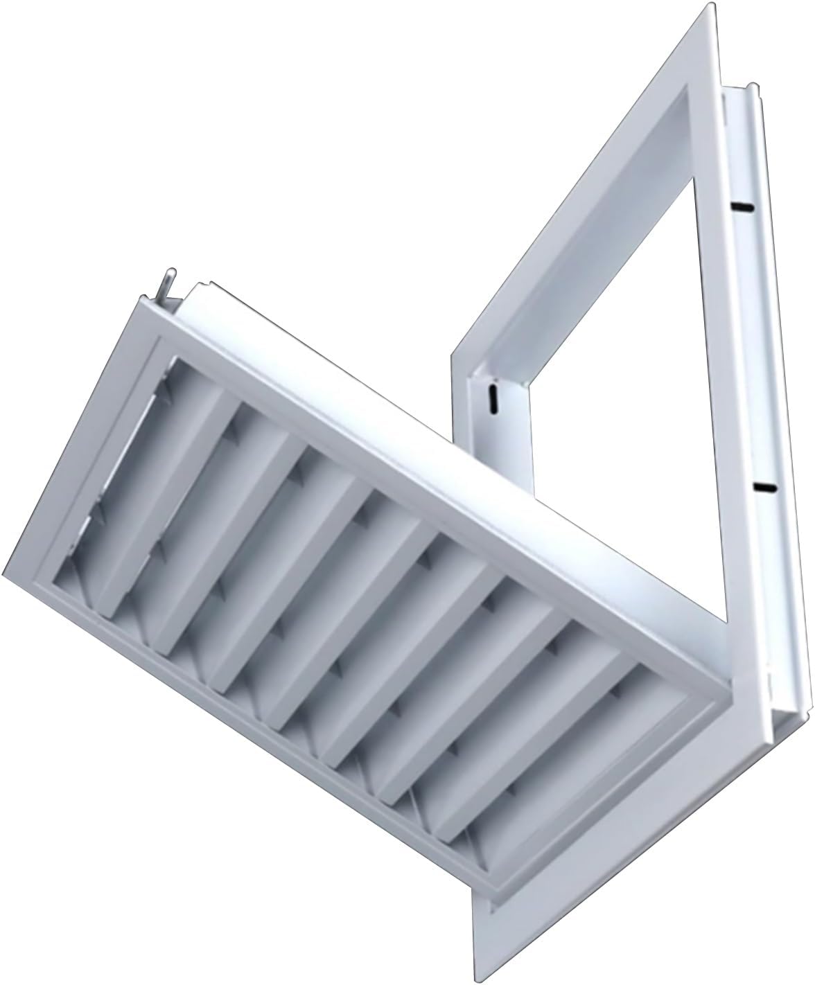 Weather-Resistant Aluminum Gable Vent with Mesh Screen for Walls & Crawlspace - Durable Air Grille (35x35cm) for Enhanced Ventilation and Moisture Control