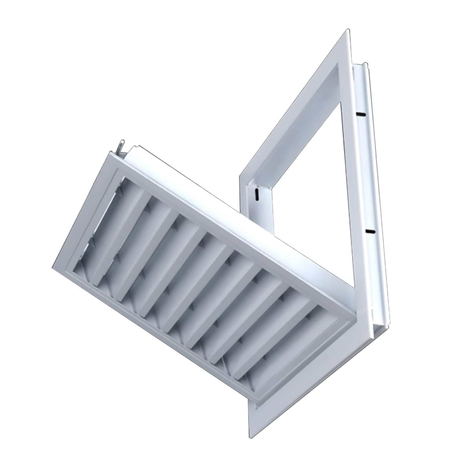 Grille d'aération à pignon aluminium extérieure pour façade