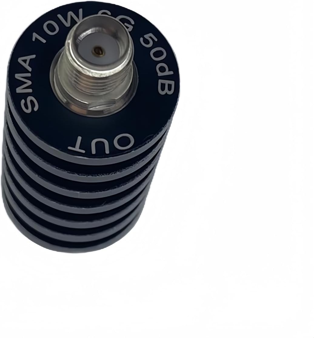 50dB 10W SMA attenuator,6Ghz 10 Watt SMA Attenuators with SMA Connector 50 Ohm attenuator Coax for Ham Radio,Testing (6G 50DB)