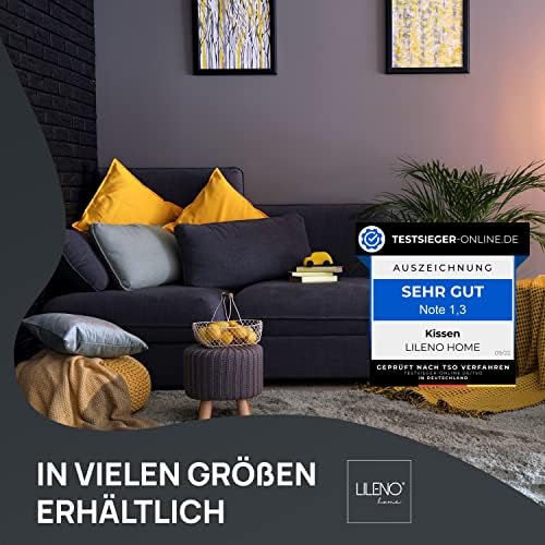 LILENO HOME Zestaw 1 wypełnienia poduszki 30x50 cm - Wewnętrzna poduszka prana w 40°C, odpowiednia dla alergików - Poduszka z poliestru jako poduszka na kanapę, sofę, poduszka na głowę