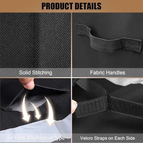 Image of 65 Inch Grill Cover for Outdoor Grill, Heavy Duty Waterproof BBQ Cover