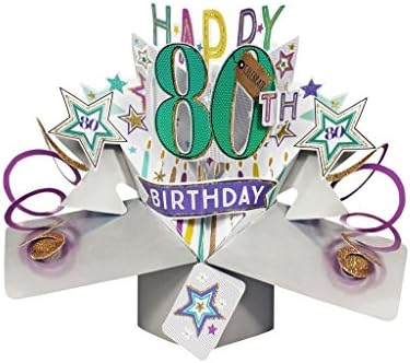 Happy 60th Birthday Pop-Up Greeting Card Original Second Nature 3D Pop Up Cards