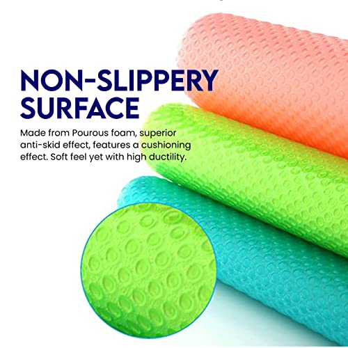 Ragnify Refrigerator Liners Washable, Non-Stick Fridge Shelf Mat Liners For Easy Cleaning & Endurance, Oil-Proof Multi-Purpose In Pleasing Colors (Pack Of 12) #TOP2