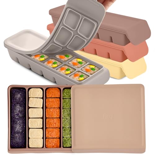 Firgi All-in-One Baby Food Storage Bundle - Airtight Silicone Container + 4-Pack Freezer…