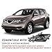 TUSDAR For [Halogen Model] Black Headlight Assembly Replacement for 2009 2010 2011 2012 2013 2014 Nissan Murano Projector Headlamp Set Driver and Passenger Side