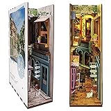 ➤ Ilumina un Mundo - Nuestro diorama de inserción de estantería está equipado con luces de sensor LED. Cuando el tubo del interruptor está encendido, cuando está en la oscuridad y se detiene frente a la estantería, Book Nook encenderá automáticamente las luces por usted, use el micropaisaje curativo para calmar cada corazón extraordinario. La distancia de detección (0.5m-3m) cambia según la temperatura ambiente