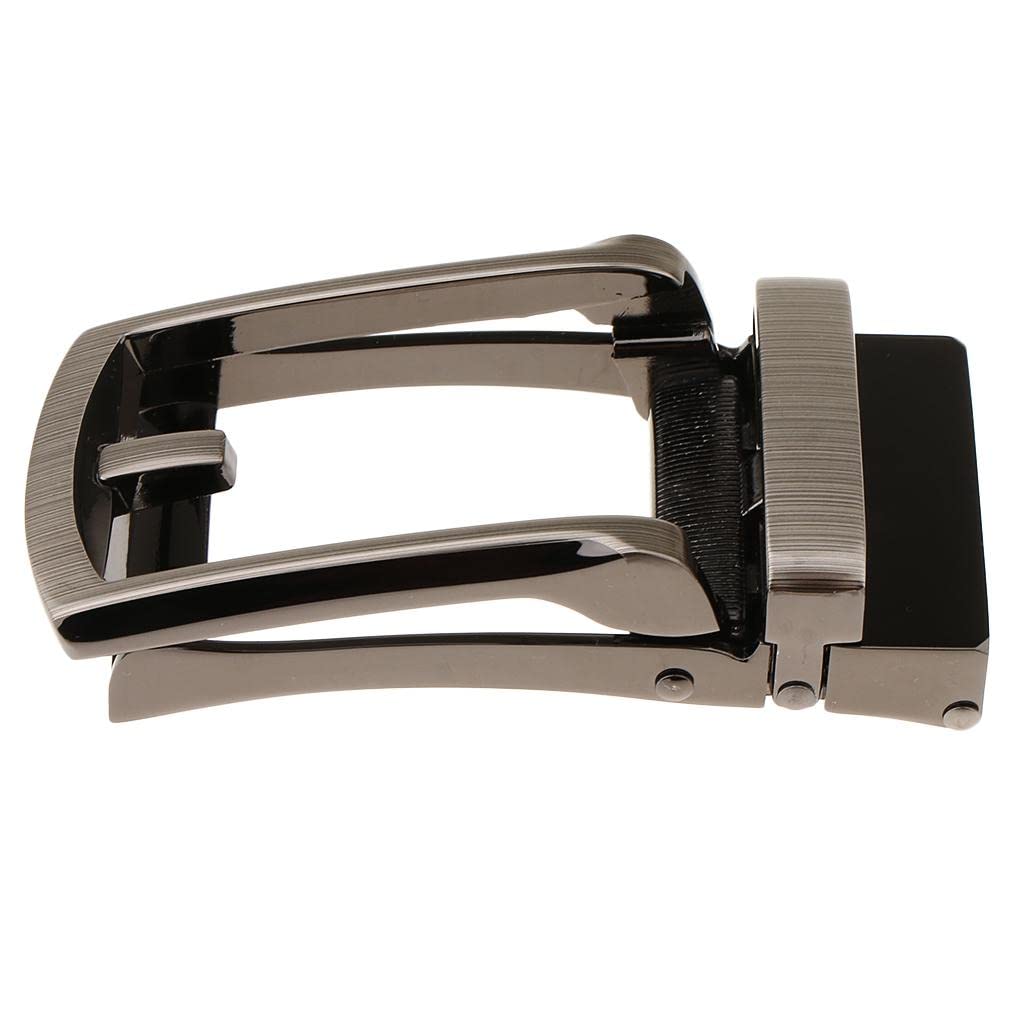 Hebilla automática de repuesto para cinturón de trinquete, accesorios de cinturón deslizante, color negro mate