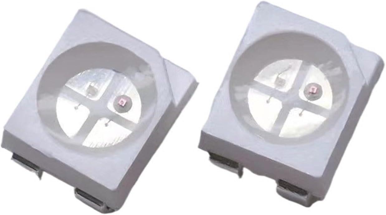 100pcs 3528 LED SMD Bead High Power diodes bi-Color Light red/White red/Blue Chip(Red-White)