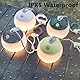 LED Campinglampe aufladbar, 2 Farben, IPX5 Wasserdichte Campinglampe Akku USB Wiederaufladbare LED Camping Laterne für Wandern, Notfall, Dekoration