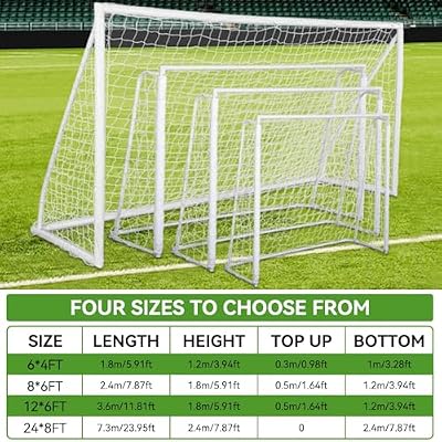 Soccer Goal Net, Soccer Replacement Goal Nets Sports Soccer Goal Post Net Full Size Football Goal Post Netting for Sports Match Training