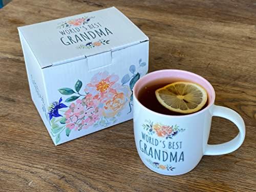 Triple Gifffted Grandma Gifts from Grandkids - Best Grandma Ever Coffee Mug and Socks, Great Gift from Grandson Granddaughter, Grandchildren, Greatest Grandparents Birthday, Christmas, Mothers Day