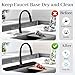 PoYang 24 Inch Faucet Mat for Kitchen Sink Splash Guard Behind Faucet, Sink Protectors for Kitchen Sink Faucet Mat Splash Guard for Kitchen Sink Area, Longer Silicone Faucet Guard Draining Mat, Black