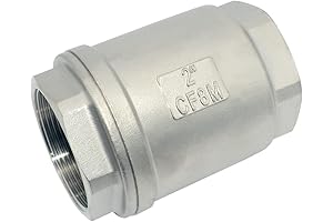 2 Inch Spring Loaded In-line Low Cracking Pressure NPT Female Check Valve