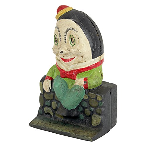 Design Toscano Sp524 Humpty Dumpty Still Action Die-Cast Iron Coin Bank, Full Color #TOP3