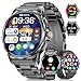 LIGEMI Reloj Inteligente Hombre con 3 Correas, 1.43" HD AMOLED Smartwatch Hombre con Llamadas Bluetooth, Monitor de Sueño, 5ATM Impermeable, 100+ Modos Deportivos para Android iOS