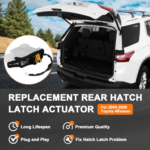 Image of Yinlowa Rear Hatch Latch Actuator for 2003-2009 Toyota 4Runner | Replaces 69110-35090, 69110-35060 and 69110-35062; Rear Back Door Lock Assembly for 4.0L V6 and 4.7L V8 Models