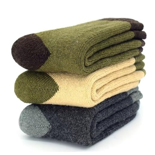 YWSLRC Meias masculinas de lã supergrossas, térmicas para caminhadas, inverno, quentes, macias, confortáveis, casuais, 38 a 44, bege, cinza escuro, verde militar, 7-12
