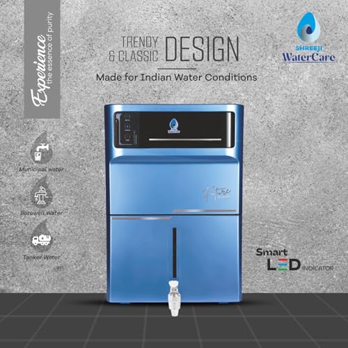 Image of Star RO Water Purifier | Advanced Purification with UV + UF + TDS Controller | 12L Storage | Made In INDIA | Saves 60% water| Smart LED Display | Wall-Mount & Countertop [BLUE]