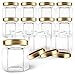 GoJars 1.5oz Hexagon Glass Jars for Gifts, Weddings, Honey, Jams, and More (12, 1.5oz)