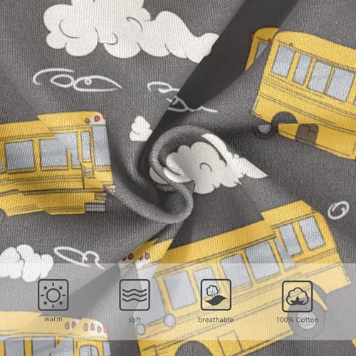 Yellow School Bus Boys' Underwear Cotton Boys Briefs Soft Toddler Underwear 2T3