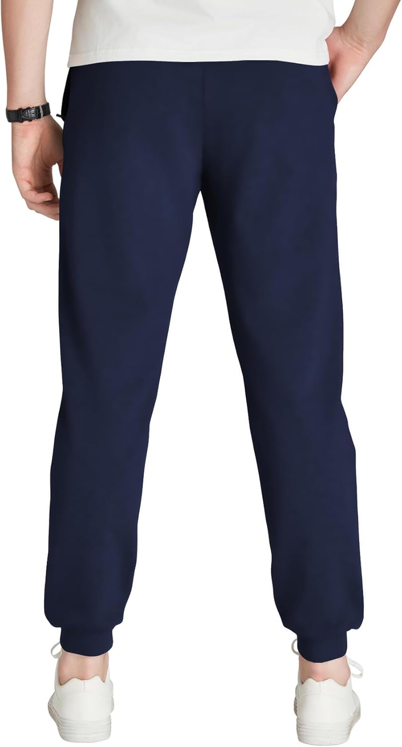 Idtswch 34/36/38/40 Long Inseam Mens Tall Sweatpants Fleece-Line Extra Long Joggers Pant with Zip Pockets - Image 2