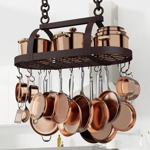KES Estante de Cocina Para Colgar Sartenes Estante metálico para ...